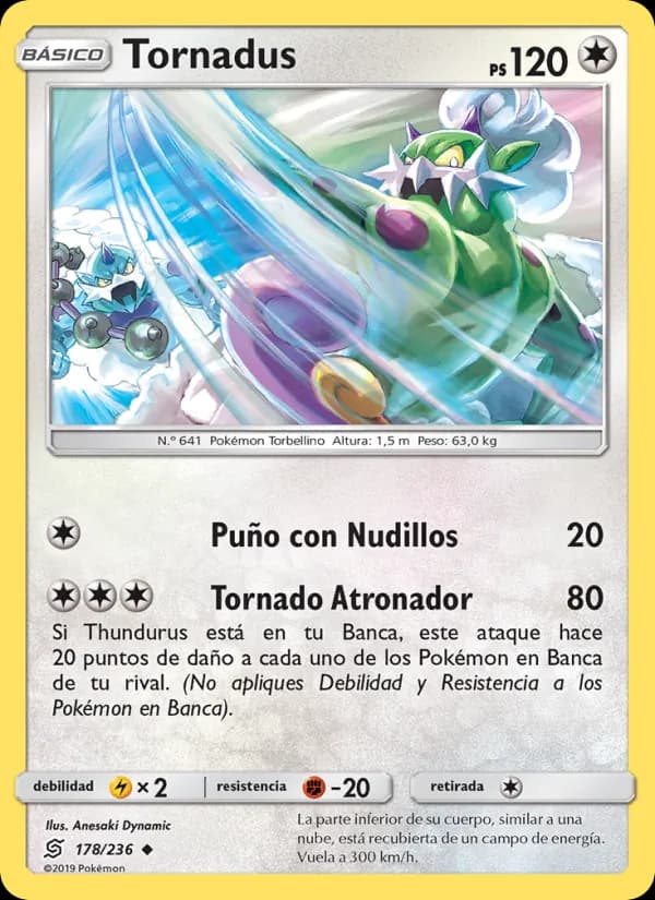 Tornadus card in Spanish