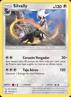 Silvally card in Spanish
