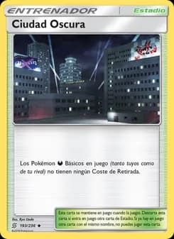 Ciudad Oscura card in Spanish