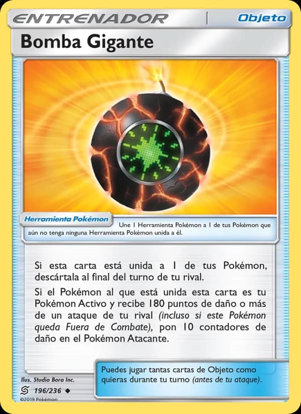 Bomba Gigante card in Spanish