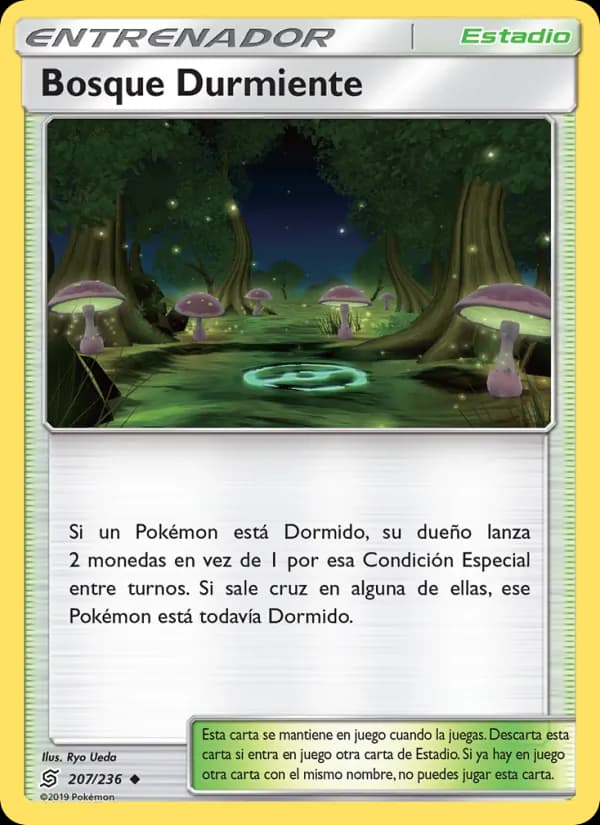 Bosque Durmiente card in Spanish