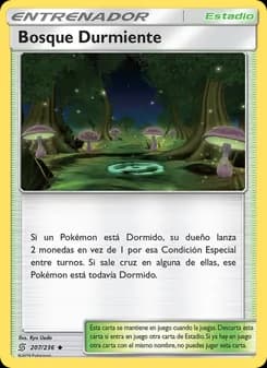 Bosque Durmiente card in Spanish