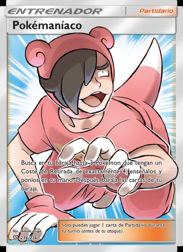 Pokémaníaco card in Spanish