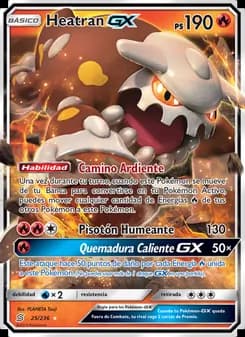Heatran GX card in Spanish