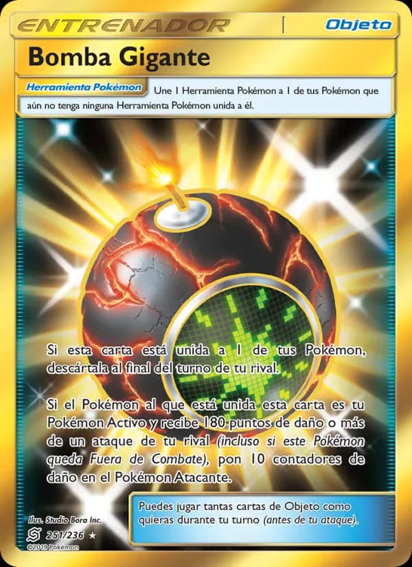 Bomba Gigante card in Spanish