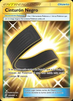 Cinturón Negro card in Spanish