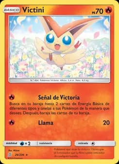 Victini card in Spanish