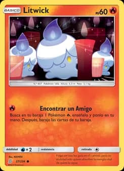 Litwick card in Spanish