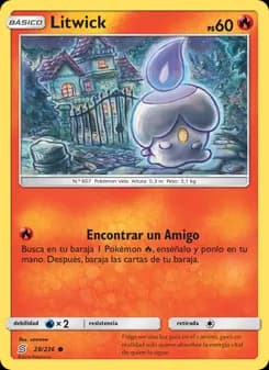 Litwick card in Spanish