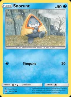 Snorunt card in Spanish