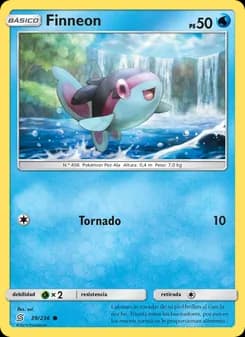 Finneon card in Spanish