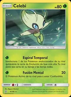 Celebi card in Spanish