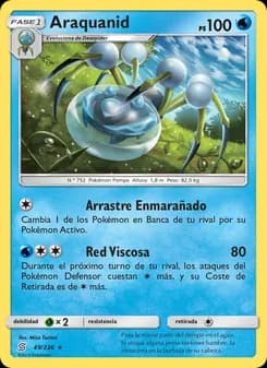 Araquanid card in Spanish