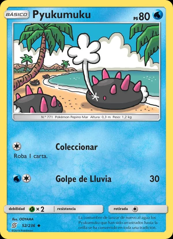 Pyukumuku card in Spanish