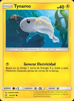Tynamo card in Spanish