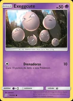 Exeggcute card in Spanish