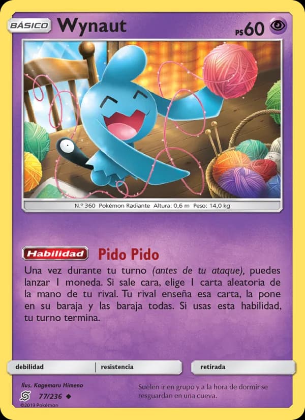 Wynaut card in Spanish