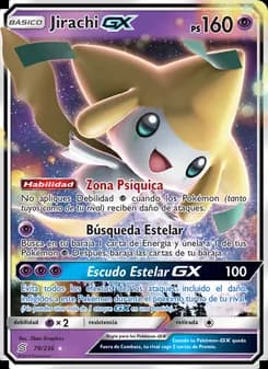 Jirachi GX card in Spanish