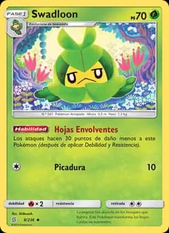 Swadloon card in Spanish