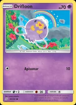 Drifloon card in Spanish