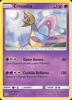 Cresselia card in Spanish