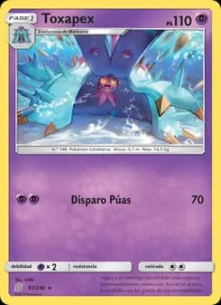Toxapex card in Spanish
