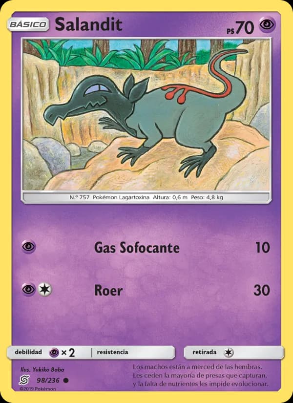 Salandit card in Spanish