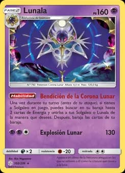 Lunala card in Spanish