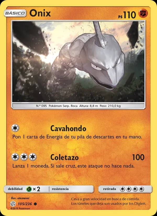 Onix card in Spanish