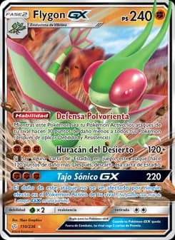 Flygon GX card in Spanish
