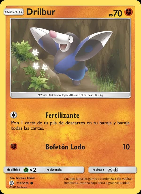 Drilbur card in Spanish