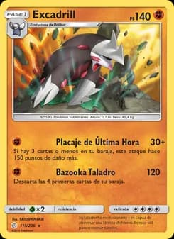 Excadrill card in Spanish