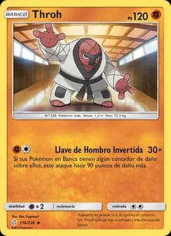 Throh card in Spanish