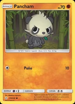 Pancham card in Spanish