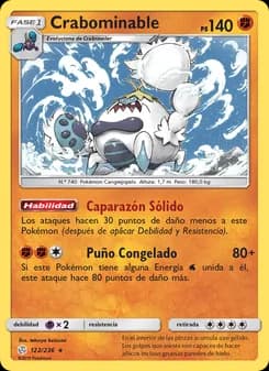 Crabominable card in Spanish