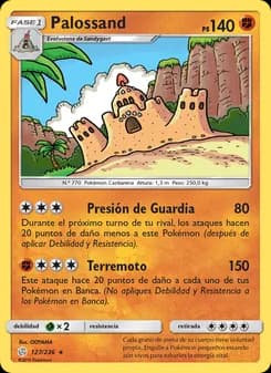 Palossand card in Spanish