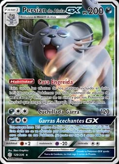Persian de Alola GX card in Spanish