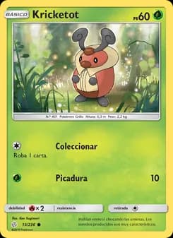 Kricketot card in Spanish