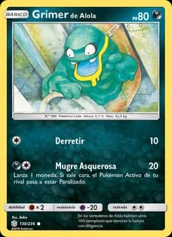 Grimer de Alola card in Spanish