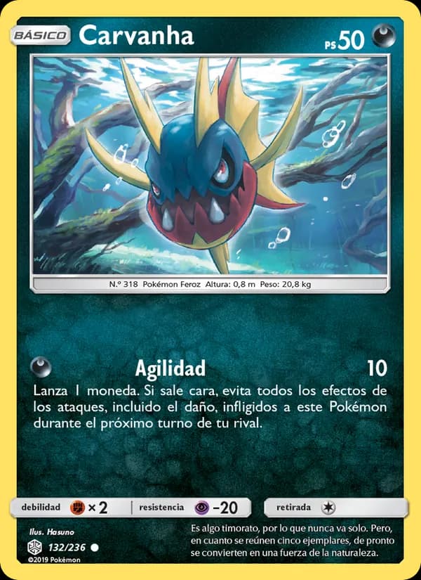 Carvanha card in Spanish