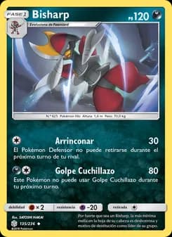 Bisharp card in Spanish