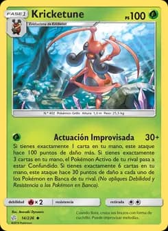 Kricketune card in Spanish
