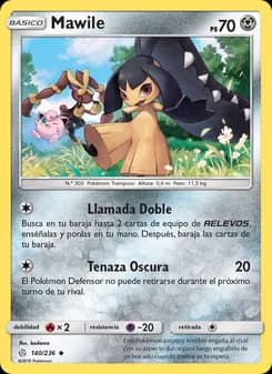 Mawile card in Spanish