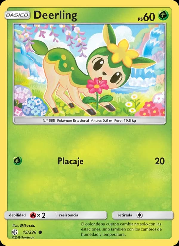 Deerling card in Spanish