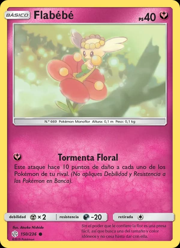 Flabébé card in Spanish