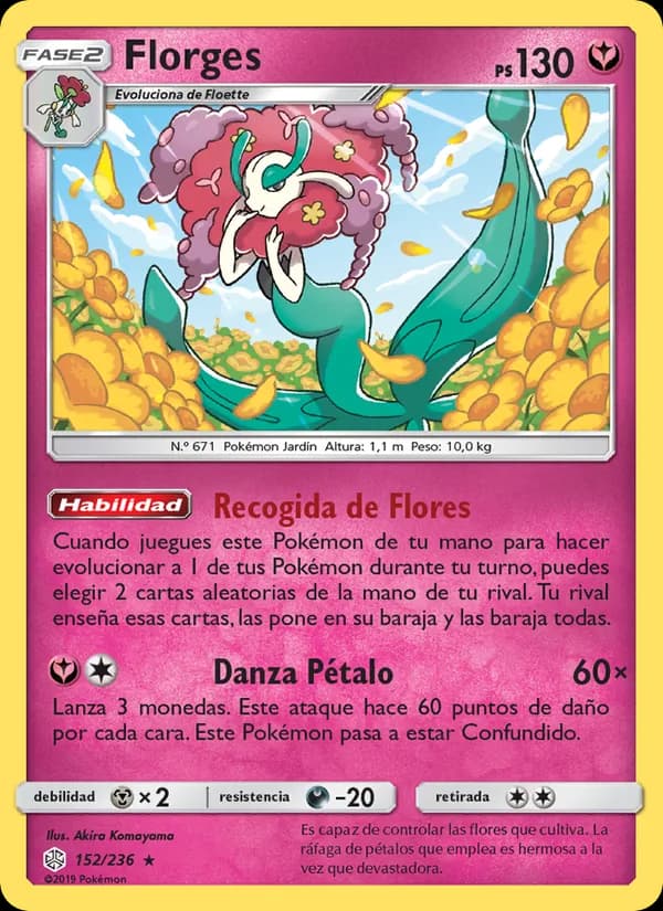 Florges card in Spanish