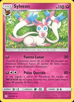 Sylveon card in Spanish