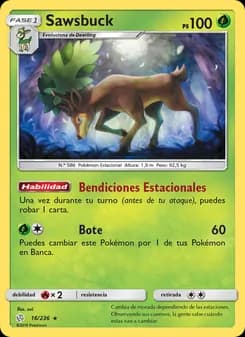 Sawsbuck card in Spanish