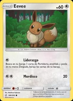 Eevee card in Spanish