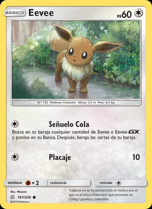Eevee card in Spanish